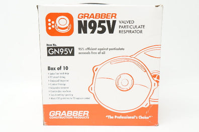 Grabber GN95V Valved Particulate Respirator - Box of 10